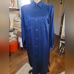 Ice Royal Blue Silk Garment